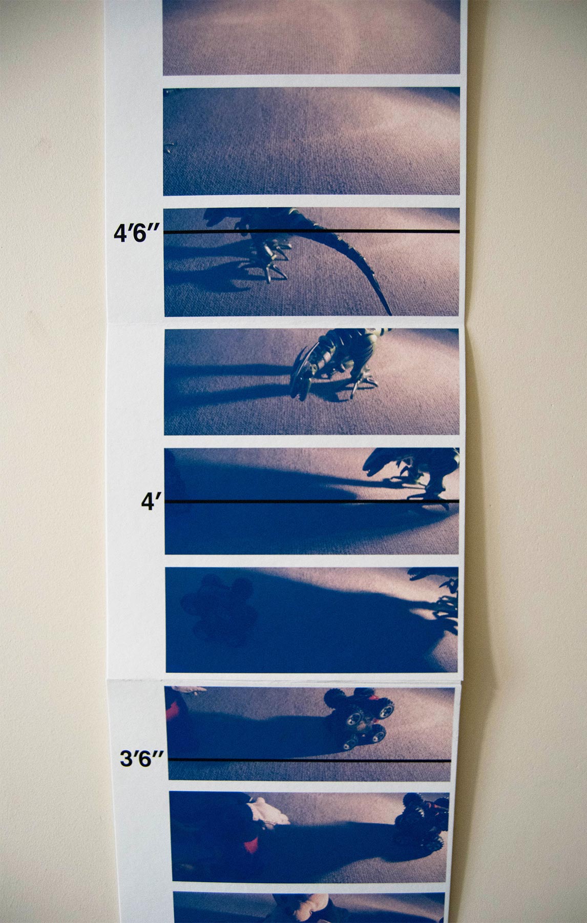 Close-up of Height Chart